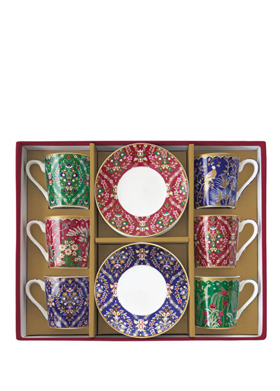 Easy Life Eclectic Chic 6'lı Porselen Kahve Fincan Seti 100 ml - 2
