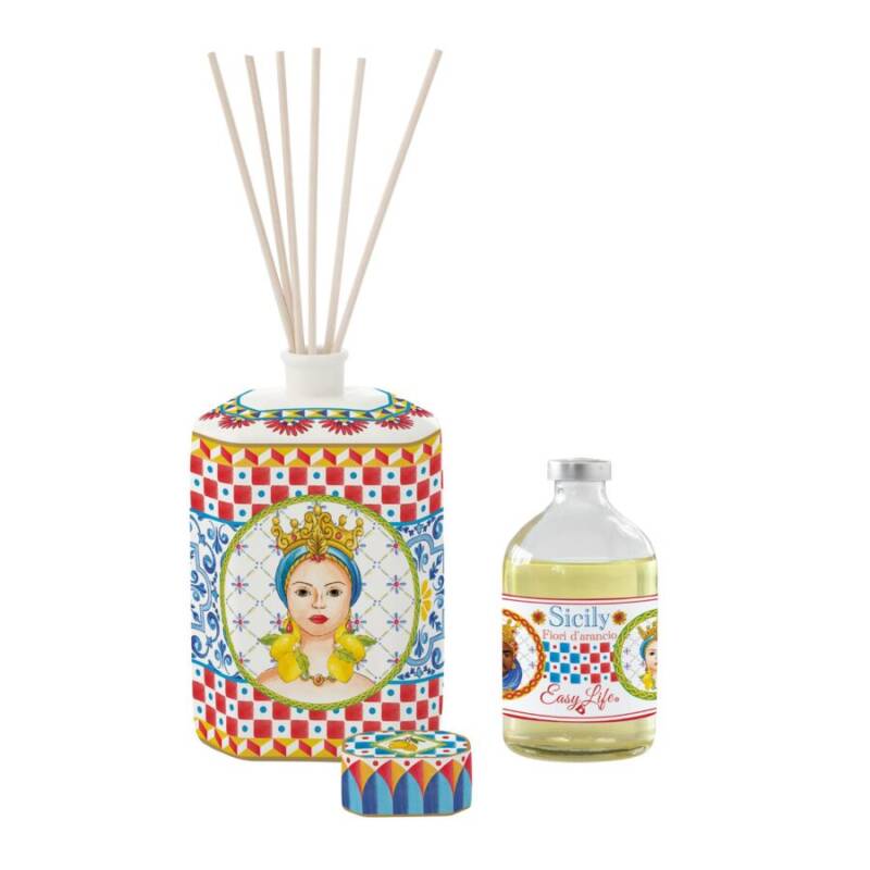 Easy Life Sicily Porselen Koku Difüzör Seti 400 ml - Lady - 2