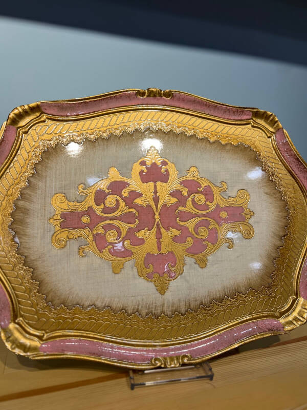 Gül Ağacı Pembe Renk Tepsi - 58 cm - 2