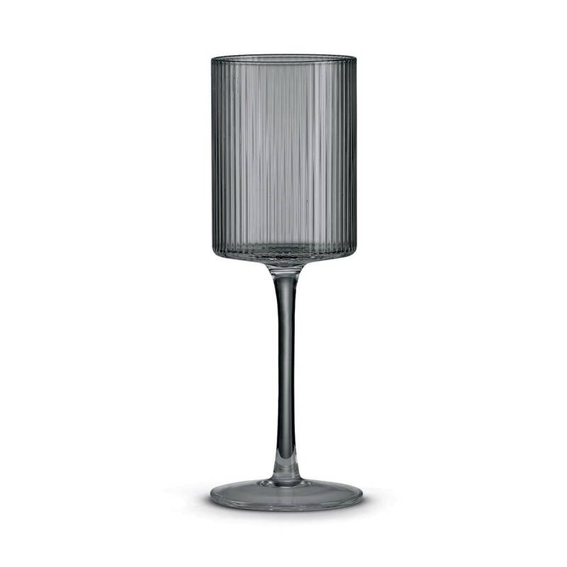 Pozzi Milano Modern Classic2'li Cam Şarap Kadehi Seti 400 ml - Gri - 1