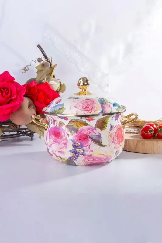 Rose Deluxe Emaye 20 Cm Tencere - 2